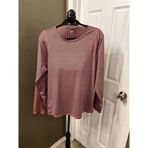 Athletic Works Plus Size 2X Striped Shirt‎